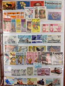 Mix Countries Lot of 270 Early Stamps- New Zealand, Tanzania and Thailand