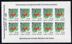 Finland 1991 Provincial Plants (Rowan) 2m10 self-adhesive...