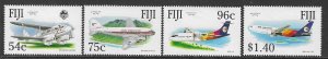 FIJI SG839/42 1991 AIR PACIFIC MNH