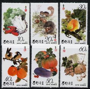 North Korea 1993 Fruit & Vegetables set of 6 unmounte...