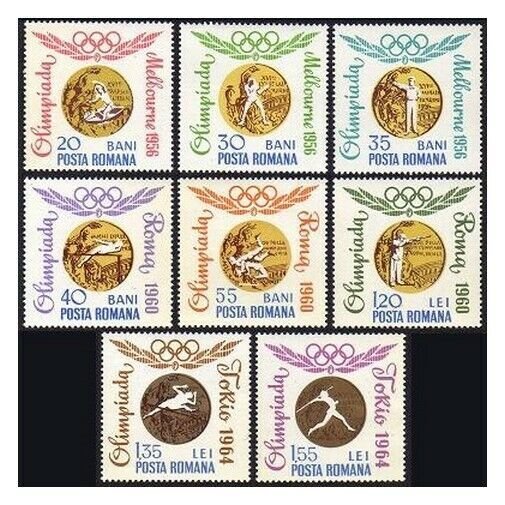 Romania 1691-1698,MNH.Michel 2353-2360. Olympics 1964.Romanian Gold Medals.