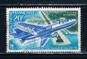 French Polynesia #C97 Used DC10 damage on back  (F0036)