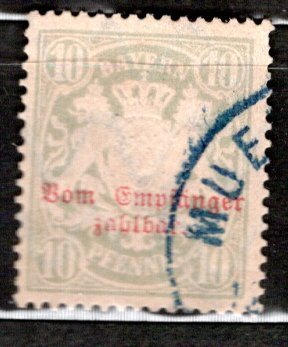 German States Bavaria Scottl # J13, used