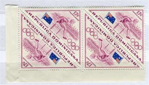 DOMINICA; 1956 Olympics issue fine 17c. MINT MNH CORNER BLOCK