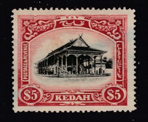 Kedah a MNG $5 from 1921