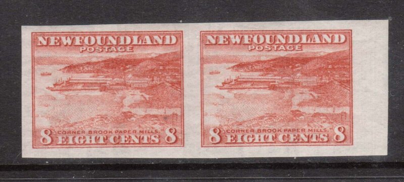 Newfoundland #209a XF/NH Imperf Pair