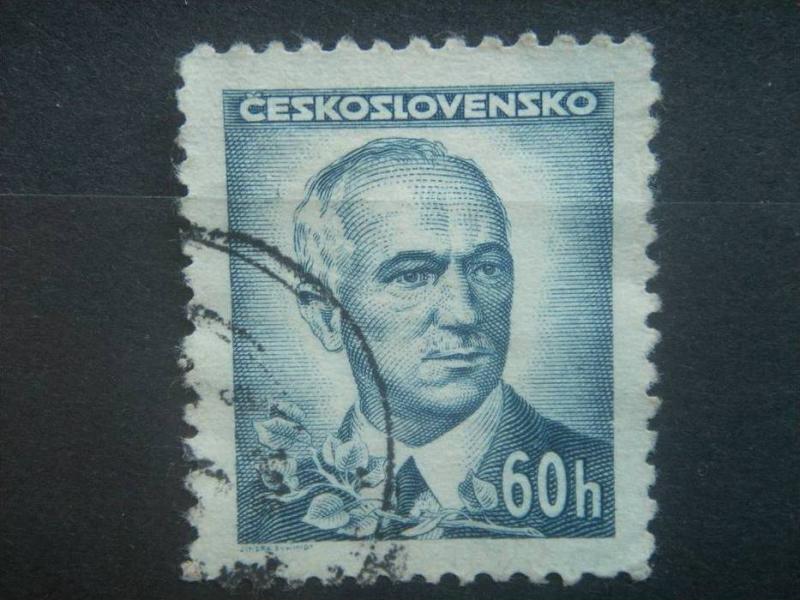 CZECHOSLOVAKIA, 1945, used 60h, Benes, Scott 294