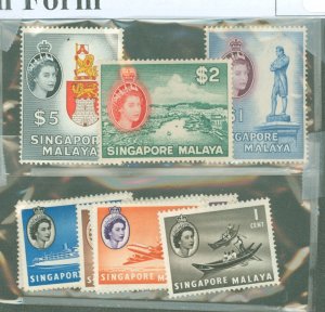 Singapore #28-42 Unused Single (Complete Set)