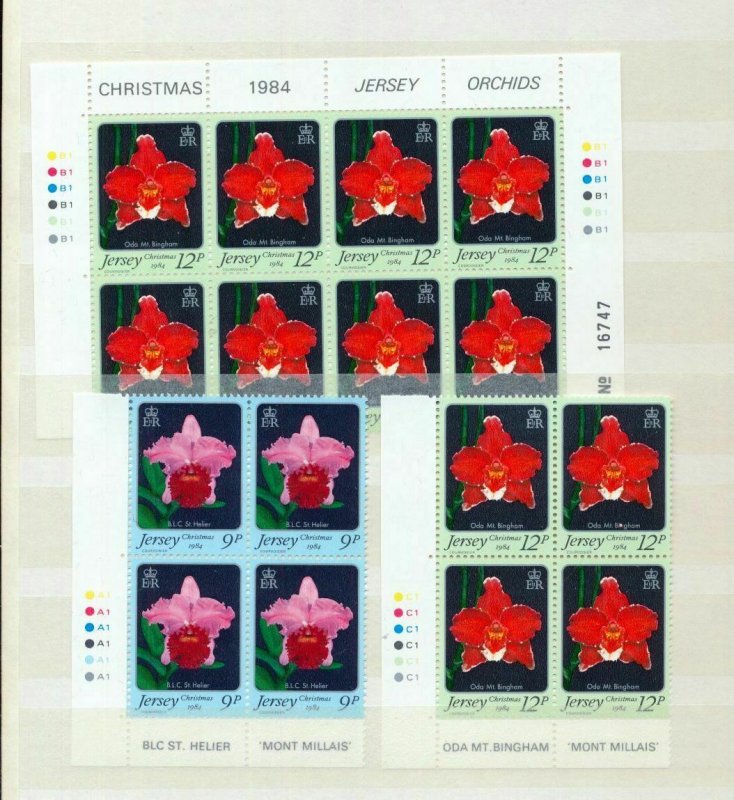 JERSEY 1980s Scouts Ships Art Birds Flowers Blocks MNH(220+)Gd Face(Gar 61