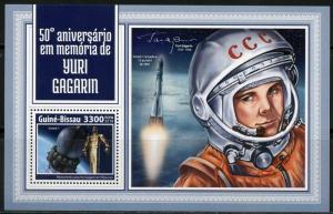 GUINEA BISSAU 2018 50Th MEMORIAL ANN OF YURI GAGARIN SOUVENIR SHEET MINT NH