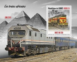 Guinea - 2020 African Trains - Stamp Souvenir Sheet - GU200213b