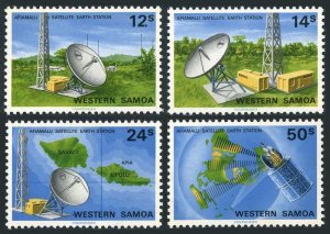 Samoa 534-537, MNH. Michel 437-440. SYDPEX-1980. Aflamalu Satellite Station.