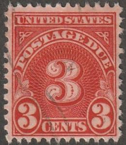 Usa stamp, Scott# J82, used, perf 11.0x10.5, 3 cent, single stamp, #J82-2