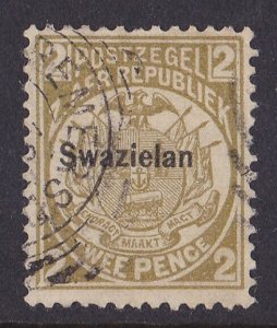 SWAZILAND 1889 Transvaal Arms 2d ERROR SWAZIELAN