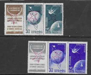 Romania C49-52   1957  unused w/ overprint brux