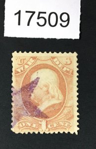 MOMEN: US STAMPS # O83 FANCY STAR USED LOT #17509