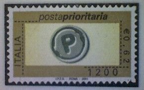 Italy, Scott #2393, 2001, used (o), Priority Mail, 1200Lira