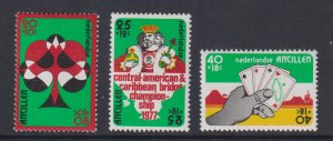 Netherlands Antilles #B146a-c MNH 1977 bridge . stamps from sheet