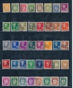 D397996 Norway Nice selection of VFU Used stamps