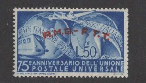 Italy-Trieste  # 40 A.M.G.-F.T.T.  UPU Anniversary 1949   (1)   VLH Unused