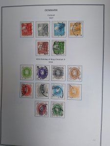 collection on pages Denmark 1926-40 CN: CV $137