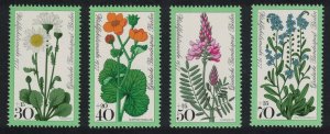 Berlin Meadow Flowers 4v 1977 MNH SG#B540-B543 MI#556-559