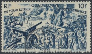 Guadeloupe    SC# C5 Used Chad to Rhine see details & scans