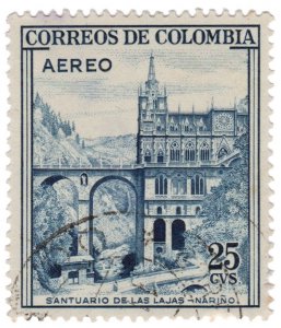 COLOMBIA 1958. AIRMAIL STAMP. SCOTT # C307. USED. # 3