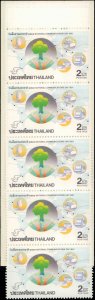 Thailand #1395, Complete Set, Unexploded Bklt, 1991, Never Hinged