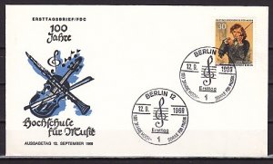 Germany, Scott cat. 9n280. Violinist issue. First day cover. ^