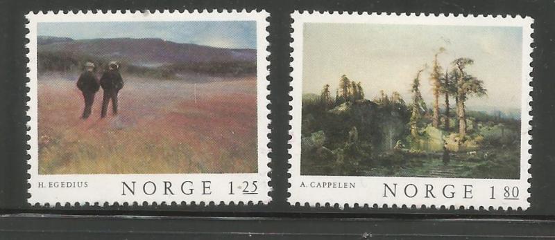 NORWAY, 704-705, MH, MEN LANDSCAPE