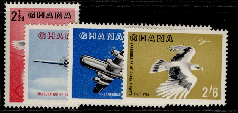 GHANA QEII SG193-196, complete set, M MINT.