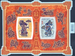 Canada 2008 Sc 2258 Lunar Year of the Rat Chinese Symbols SS Stamp MNH