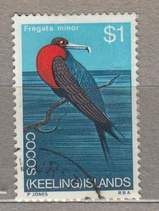 COCOS KEELING ISLANDS Definitive Birds 1$ Used(o) #HS338