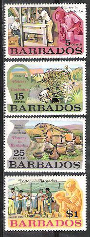 Barbados 380-3 MNH Set - Pottery