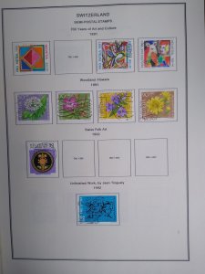 collection on pages Switzerland semipostals 1989-2006 CN: CV $142
