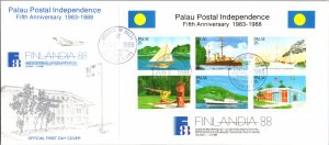 Palau, Worldwide First Day Cover, Stamp Collecting, Ships, Aviation