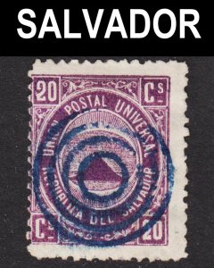 El Salvador Scott 17 Fine used. Key issue.