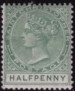 St. Christopher #  8  Mint VF  NH  Cat. $ 5