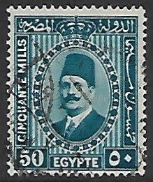 Egypt # 145 - King Fouad - used....{KlGr}