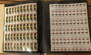 38 Different MNH Christmas Seal Sheets in album - See all scans - Free Ship