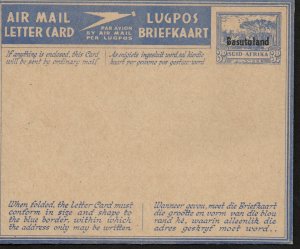 1944 Basutoland Air Letter Sheet FG3 Mint