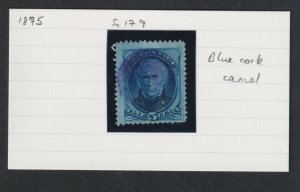 Scott 179, Used, 5c Taylor, Blue Cancel 