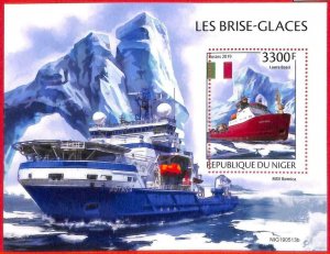 A4312 - NIGER - ERROR MIPERF: 2019, icebreaker, boats, flags, Laura Bassi-