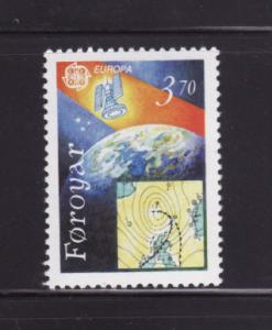 Faroe Islands 220 MNH Europa, Weather Satellite