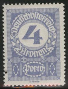 Austria Scott J88 MH* from 1920-21 postage due set