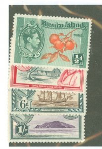 Pitcairn Islands #1/3/6/7 Mint (NH)