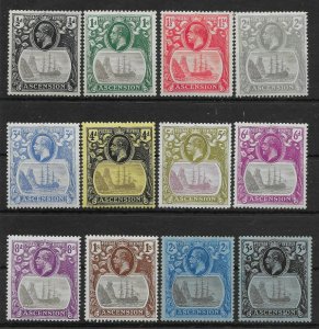 ASCENSION SG10/20 1924 DEFINITIVE SET MTD MINT