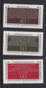 Germany  #1358-1360  MNH  1981  constitutional freedom