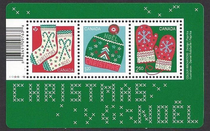 Canada #3132 MNH ss Christmas, issued 2018